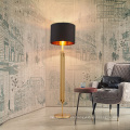 Apartamento hierro lámpara de pie de lujo nórdica oficina moderna luz negra decorativa lámpara de pie de hotel de pie